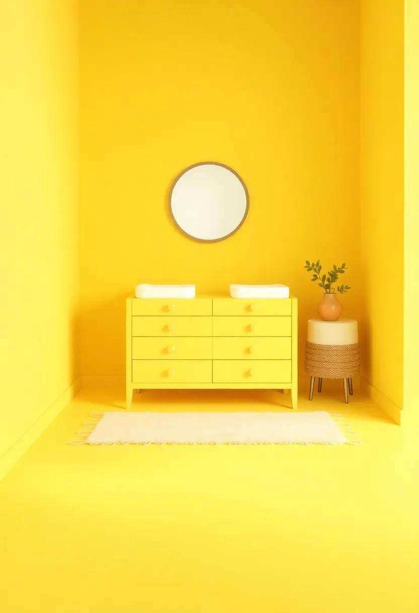 Function meets Elegance: Butter ‍Yellow Changing Tables ⁤with ‍Character