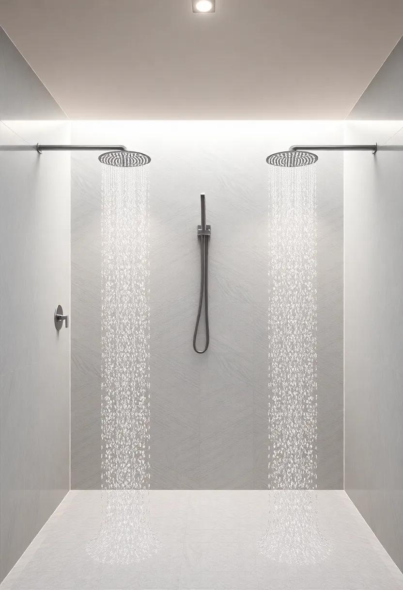 The Role ⁤of⁣ Shower Curtains and Doors in Enhancing Dual Showerhead Spaces