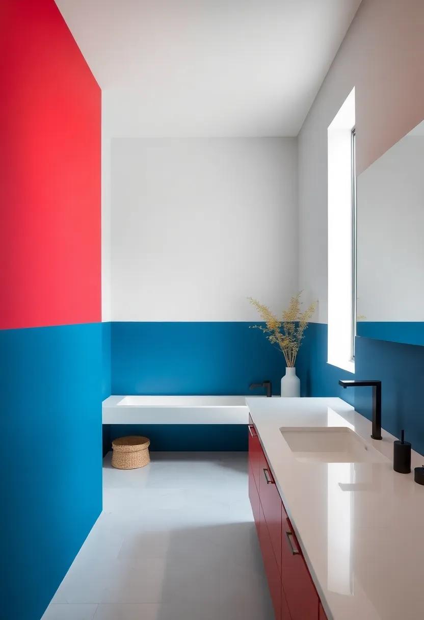 Contrast is Key: Bold Color Combinations with Sleek Countertops