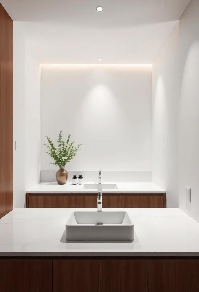 Inspiring Designs: Stunning Ensuite Ideas Featuring Sleek Countertops