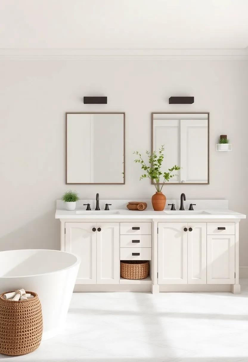 Enhancing Your Decor with Plants and ‍Accessories​ in ​Farmhouse Bathrooms