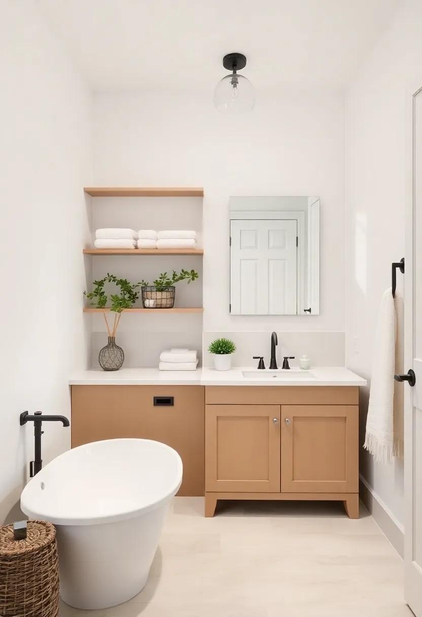 Incorporating‌ Open Shelving for Functional and Stylish Bathroom Storage