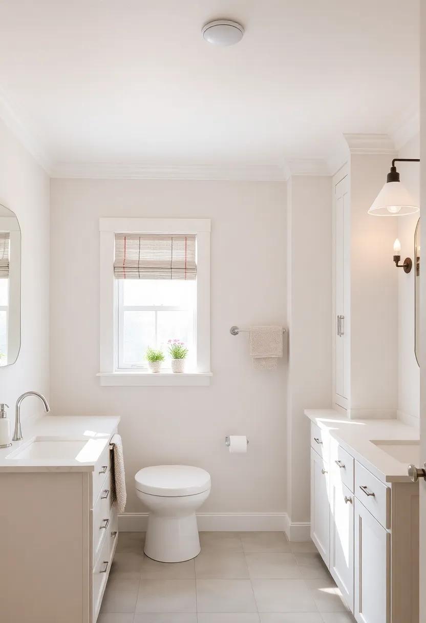 Lighting Ideas to Showcase Your Elegant Farmhouse Bathroom​ Cabinets