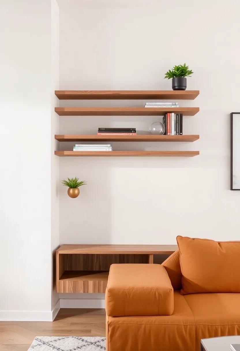 Artful Arrangement:⁢ curating⁣ Decor on Floating Corner Shelves