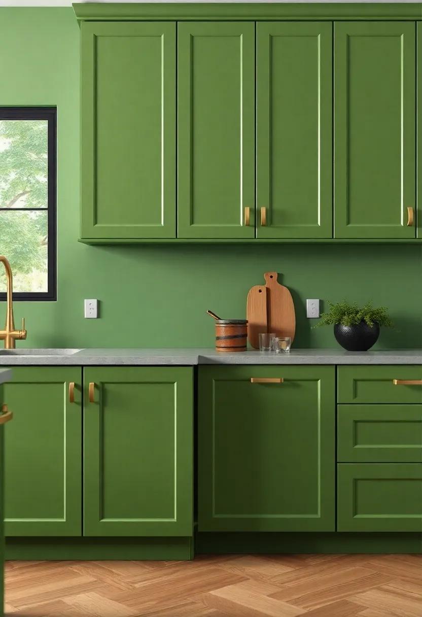 Embrace Nature with ⁤Lush Green Shades‌ for Your Kitchen Cabinets