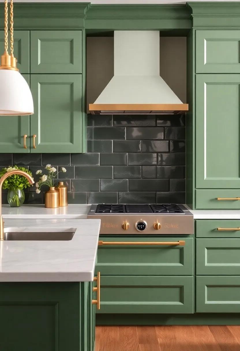 Showcasing Your Style: Personalizing ‌Green ​Cabinets with Unique Hardware