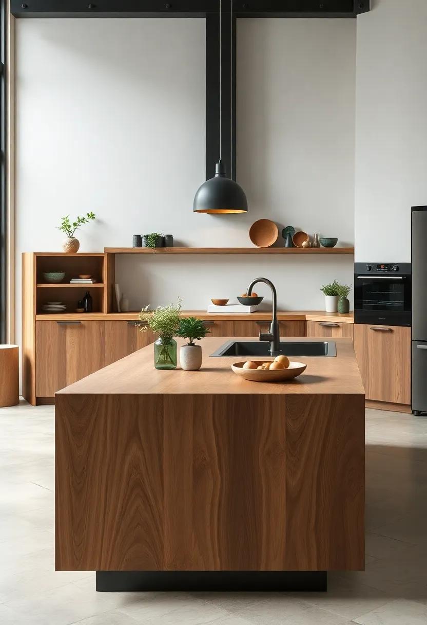 Incorporating Natural Materials for an Organic Kitchen Experience