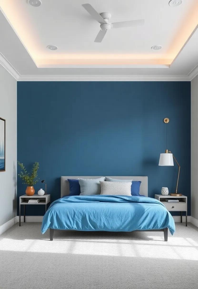 Exploring Accent walls: Adding Character ⁣with Blue or Grey‍ Statement Walls