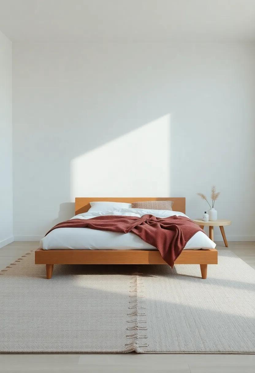 Layering‍ Rugs for Comfort ‍in a Minimalist‌ Bedroom Setting