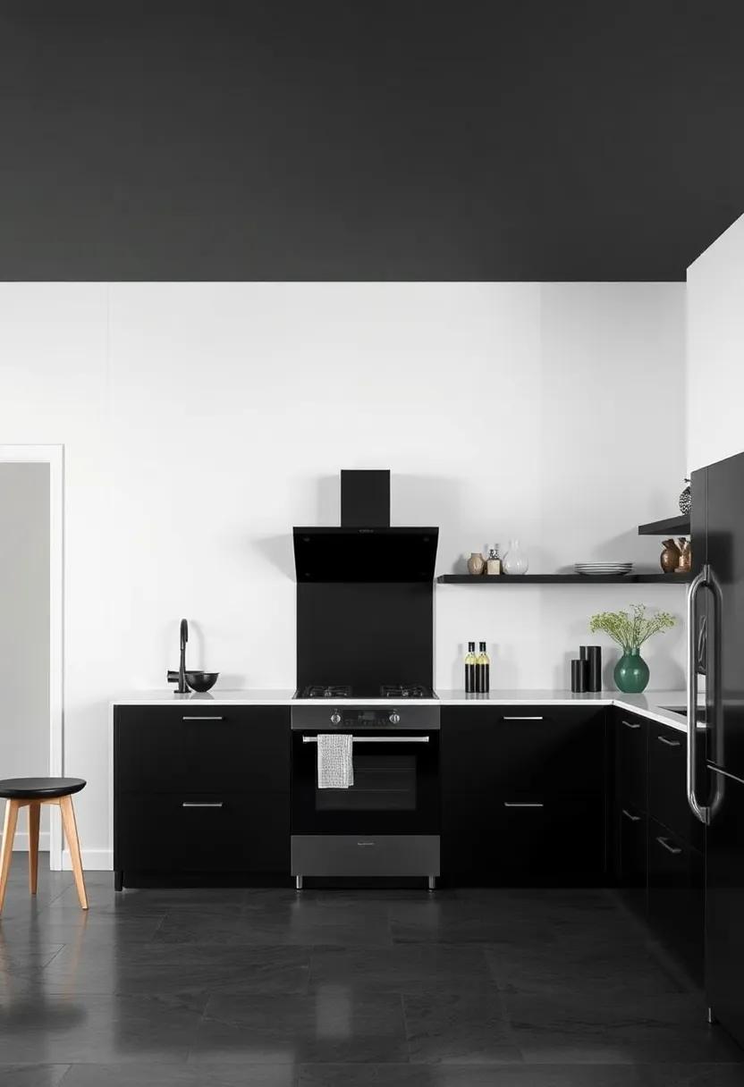 Classic Meets Contemporary: Timeless Design‍ Elements in Black ‌Kitchens