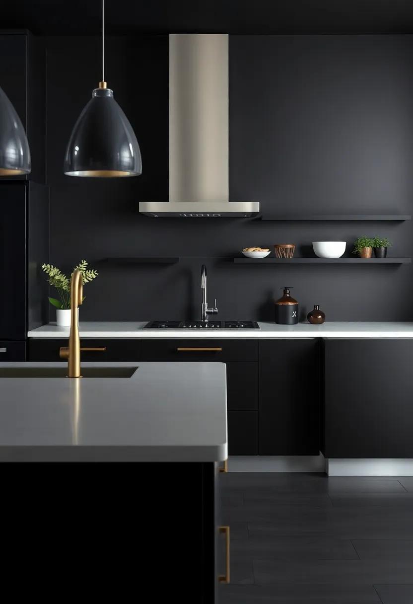 mixing Metals:‍ Elevating Black Kitchens with Stylish Hardware‍ Choices