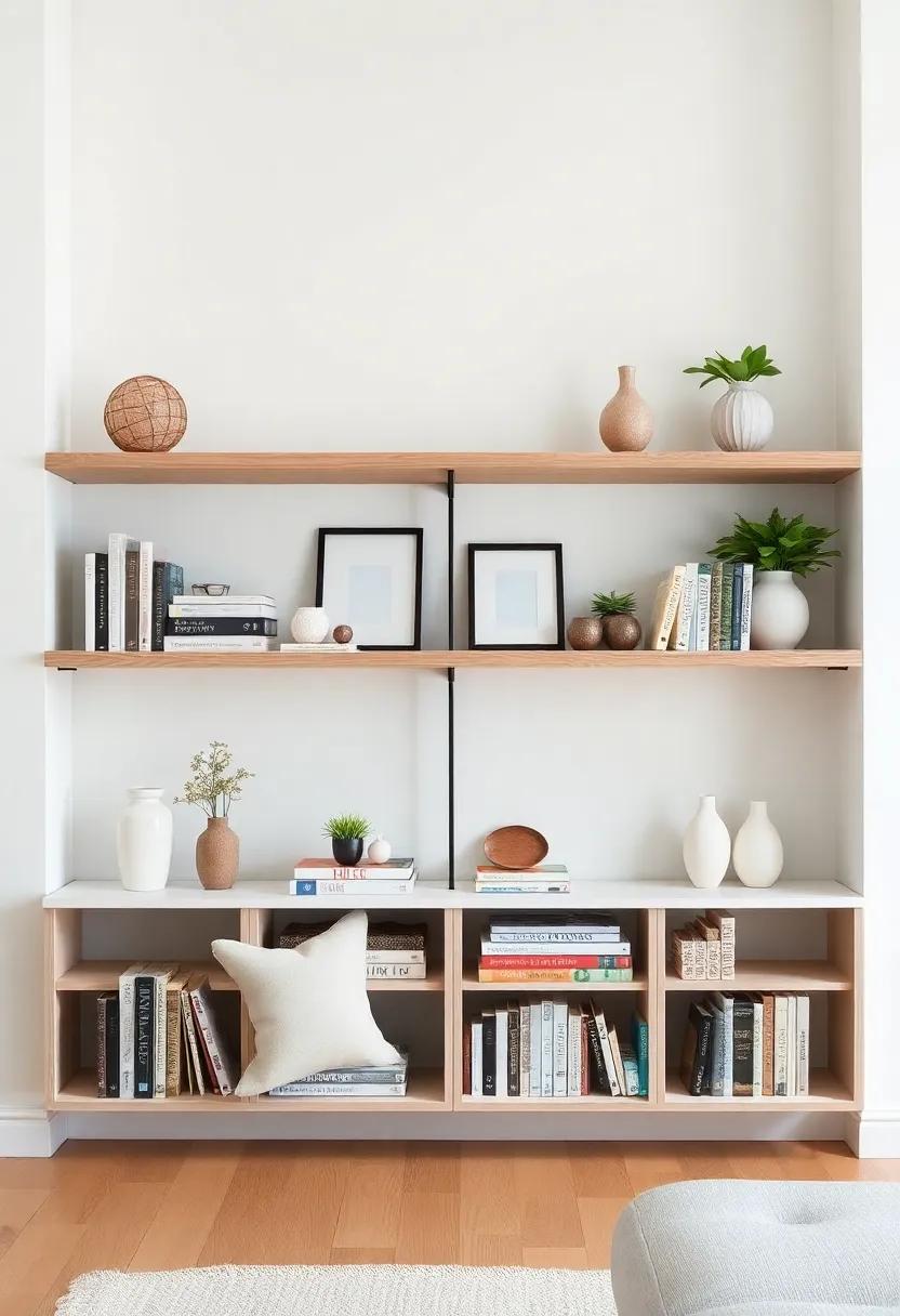 Artfully‌ Arranging Books and⁣ Decor for a Balanced Open Shelf Look