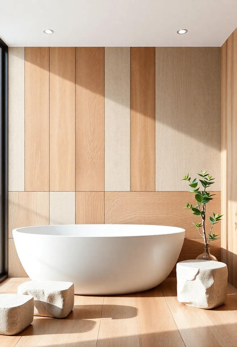 Natural Textures: Incorporating⁢ Wood and Stone Elements for Year-Round Appeal