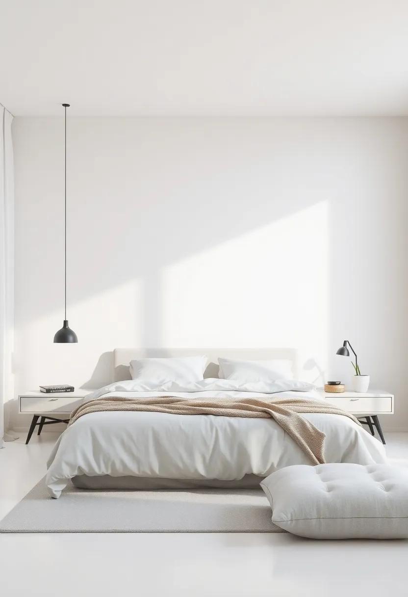 Emphasizing Soft Lines in Bedroom furnishings