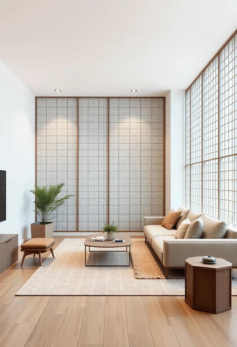 Chic‍ Folding⁣ Screens for Dynamic and Flexible Living Room‍ Designs