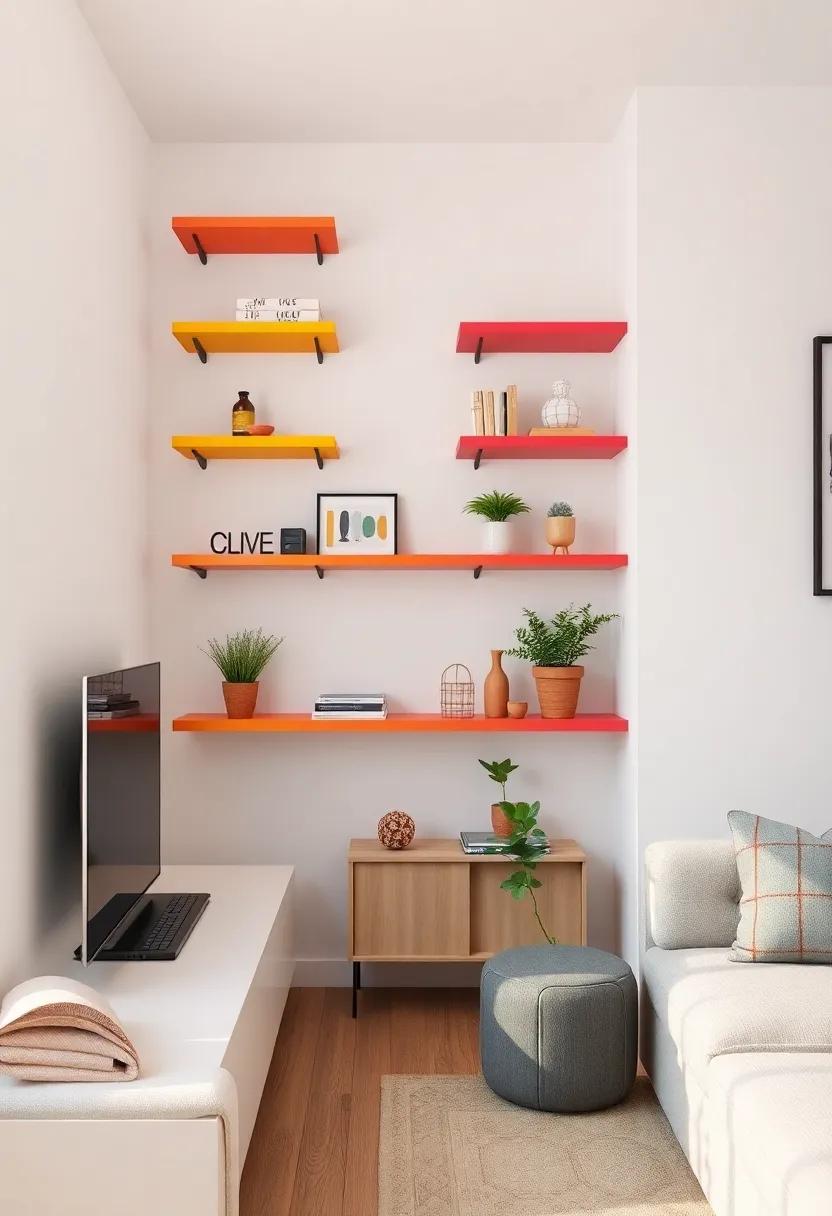 Incorporating Colorful Shelves to Energize ‍Your Living Room Decor