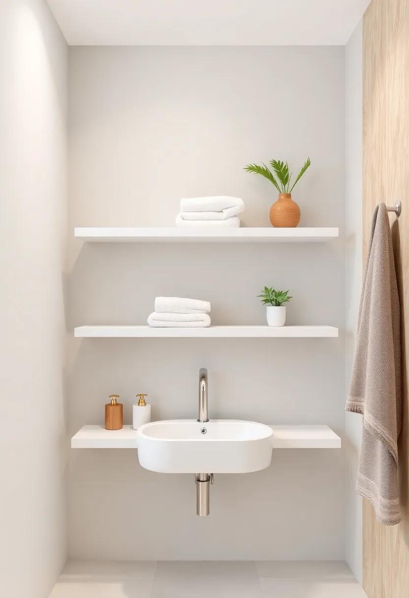 Displaying Towels: Creative Storage Solutions With Floating Shelves