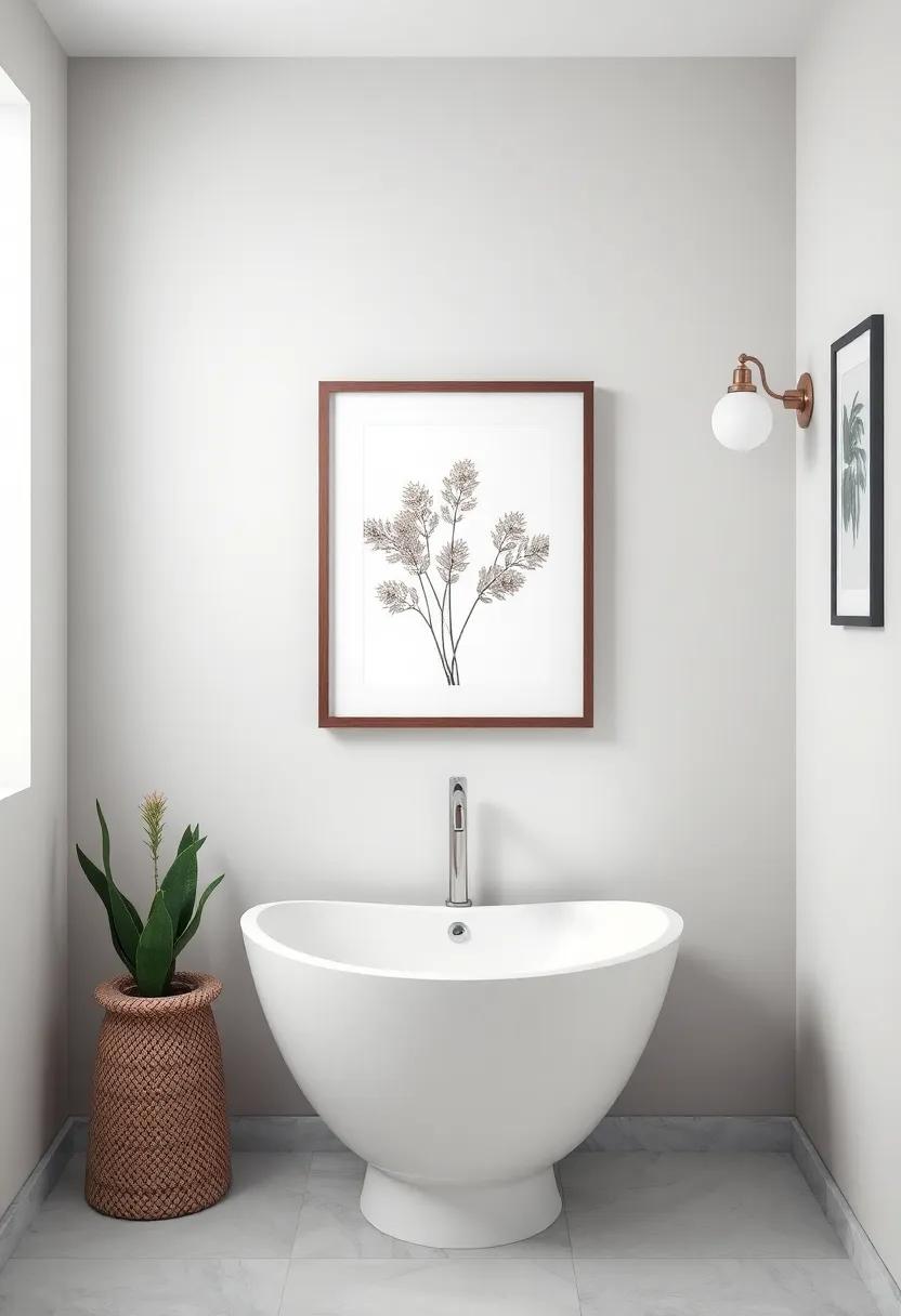 Artful Arrangements with ⁤Framed Prints to Personalize Your Bathroom