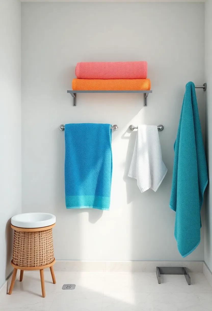 Colorful ⁢Towel‌ displays Enhancing​ Functionality and Aesthetics