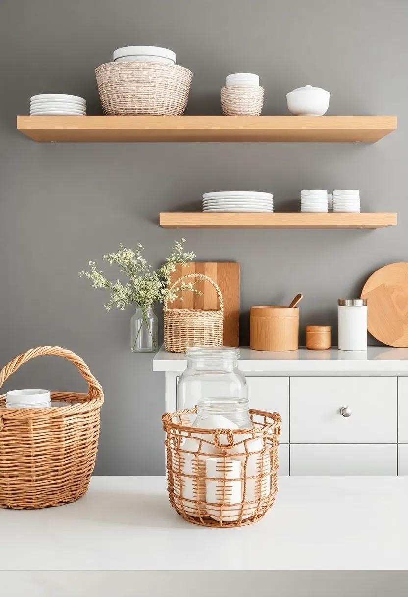 Utilizing Baskets and Jars for Beautiful Storage Solutions