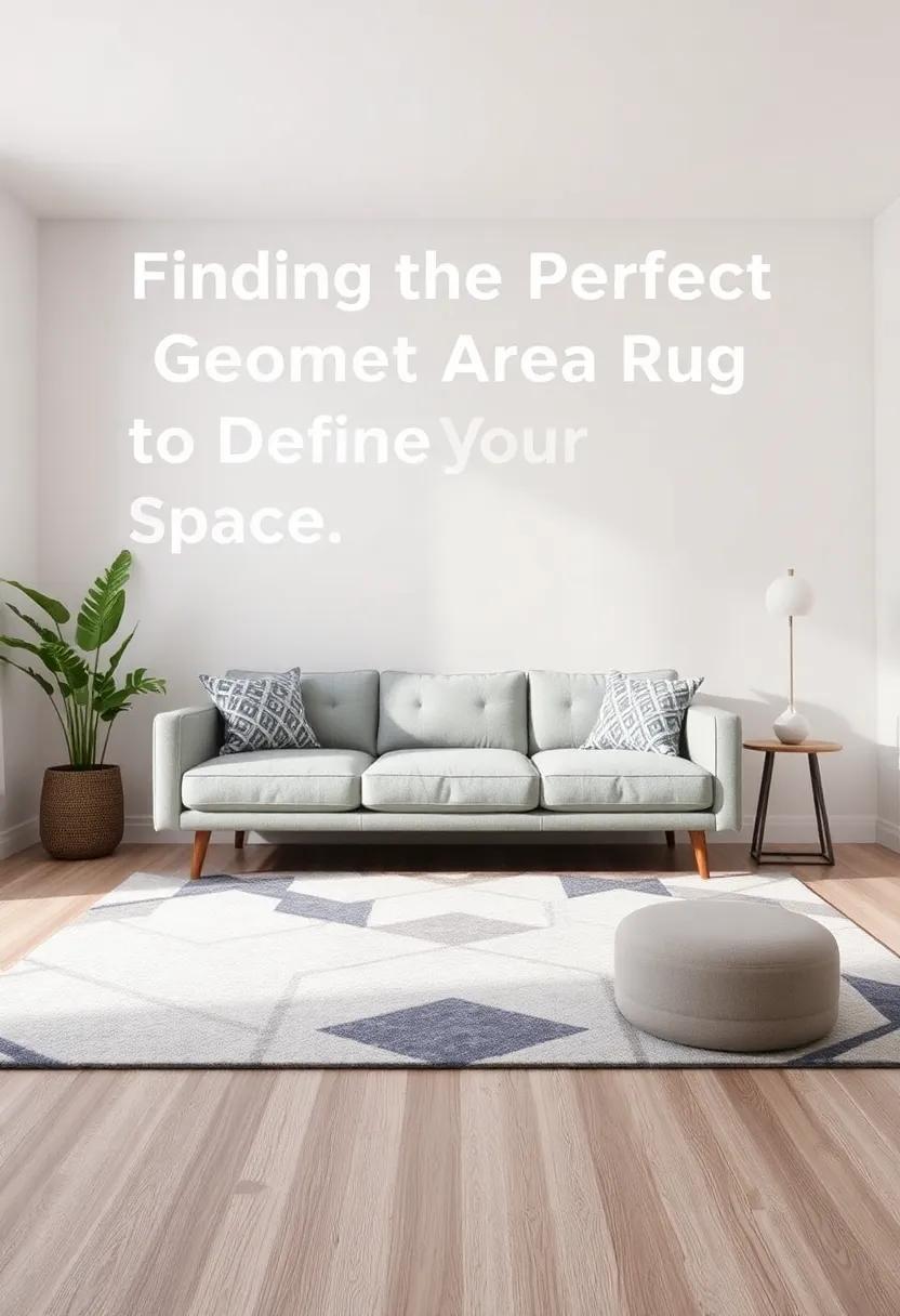 Finding the⁢ Perfect Geometric ⁣Area Rug⁤ to Define Your Space