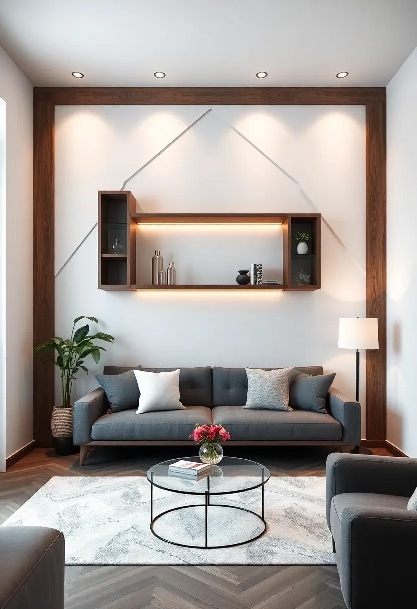 Creating⁣ a Focal point with Geometric ⁣Shelving Designs