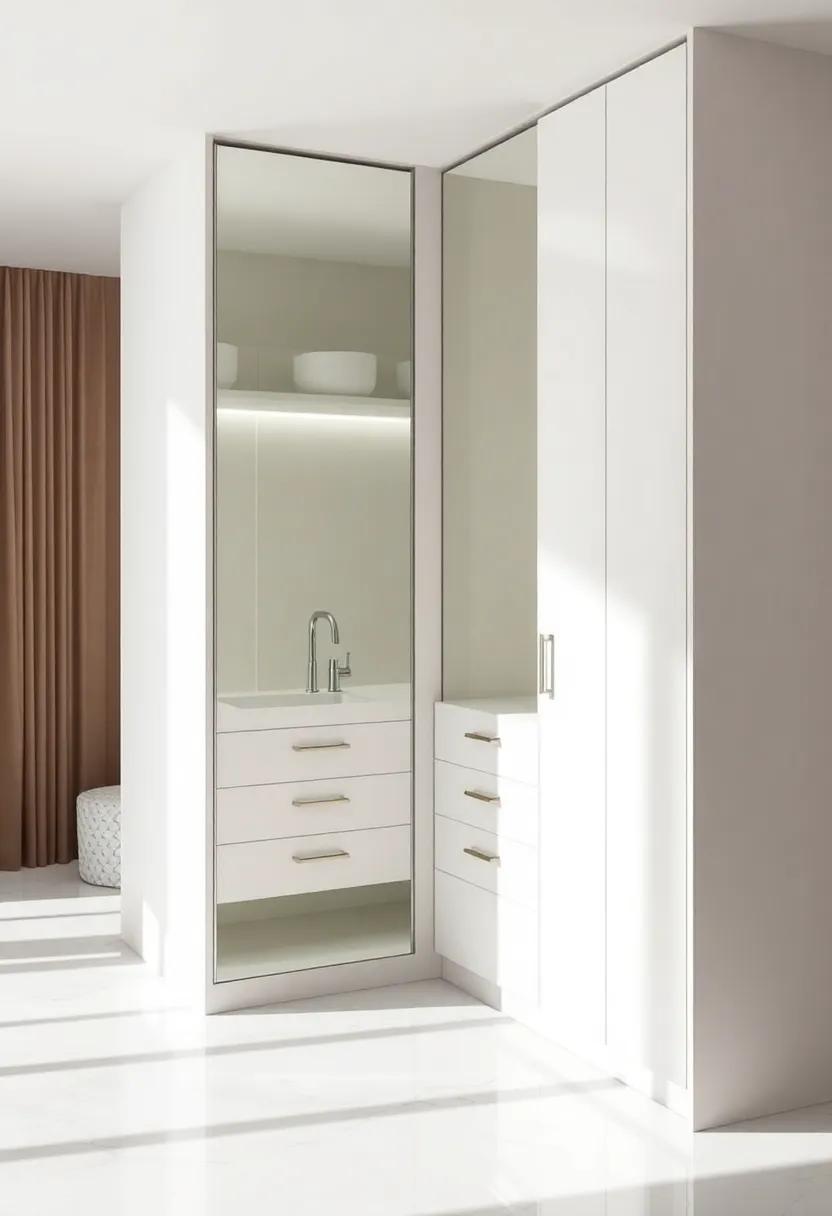 Reflective⁤ Surfaces: How Mirrors Can Enhance Small Wardrobe Areas