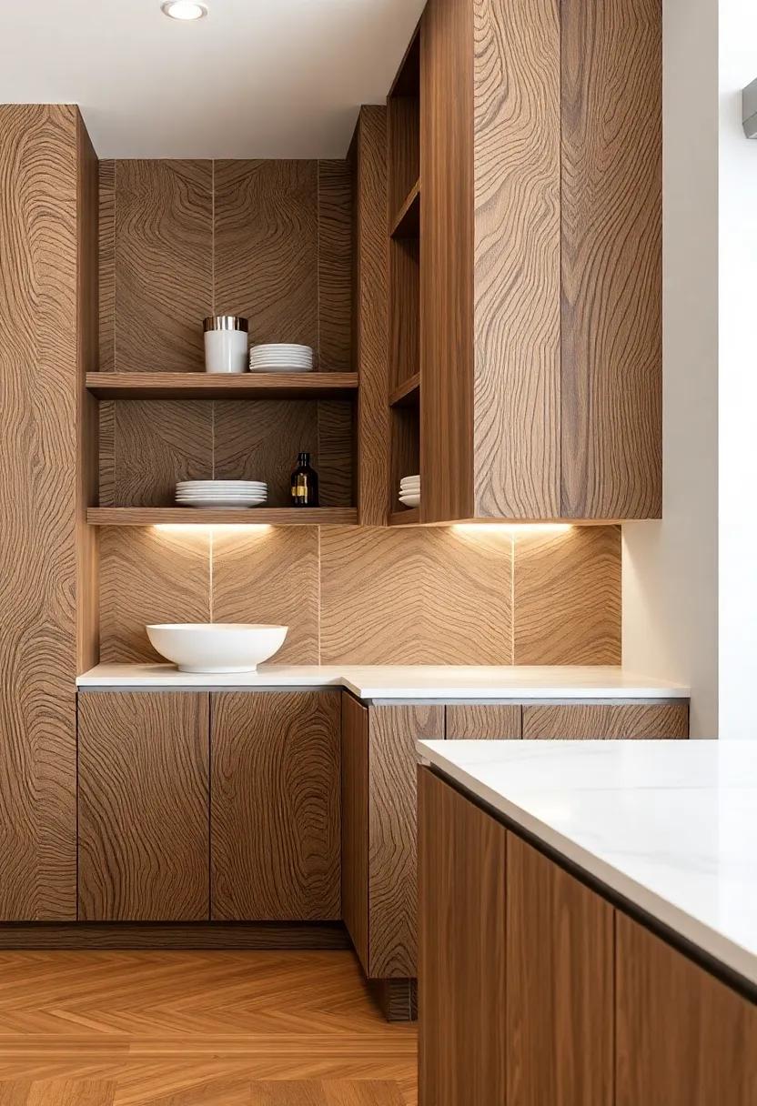 Open Shelving​ Ideas: ‍Showcasing Zebra Wood Elegance