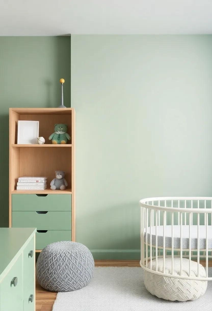 Transforming Spaces: The Charming Appeal of a Green and Grey Boys’ Nursery Design