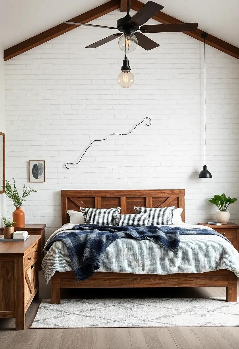 Blending Rustic Comfort and Urban Edge: The Charm of Farmhouse Bedrooms with Industrial Accents