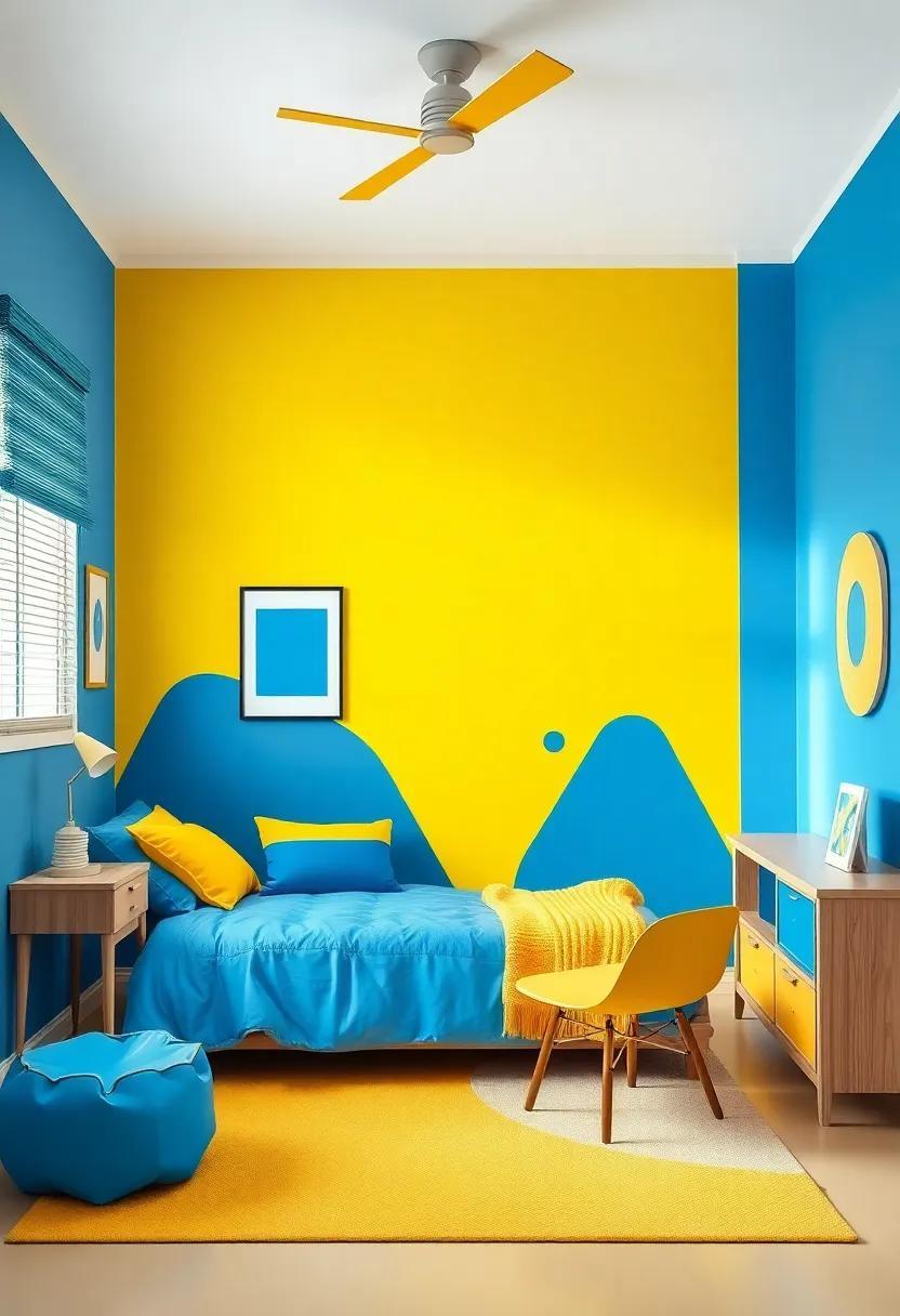 Designing a Vibrant Blue and Yellow Themed Teen Room: Ideas for Style and Comfort