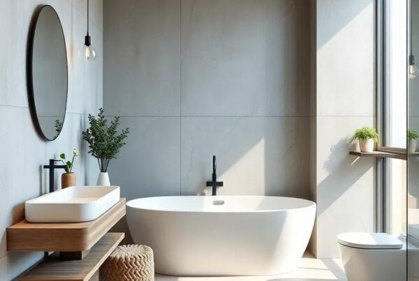 Embracing Elegance: The Allure of Modern Rustic Bathrooms with Concrete Finishes