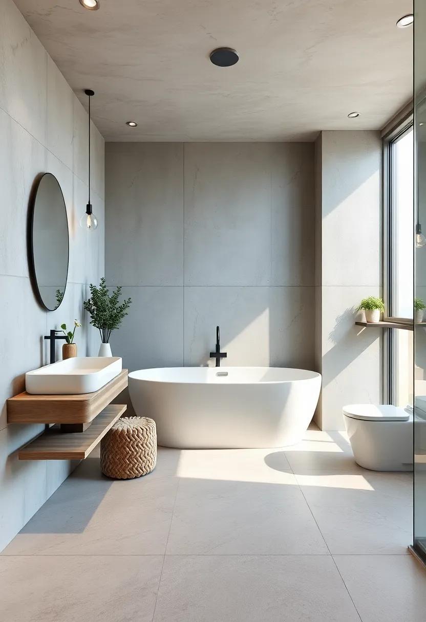 Embracing Elegance: The Allure of Modern Rustic Bathrooms with Concrete Finishes