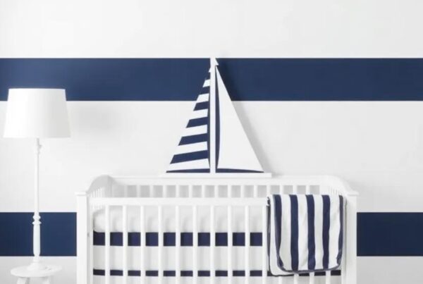 Setting Sail: Designing a Charming Navy and White Striped Nursery for Boys