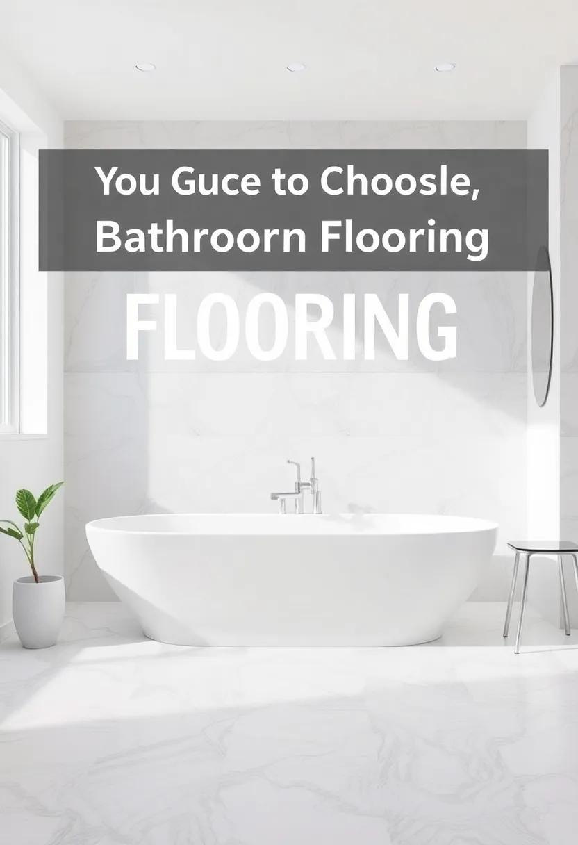 Your Guide to Choosing the Perfect Bathroom Flooring: Styles, Materials, and Tips