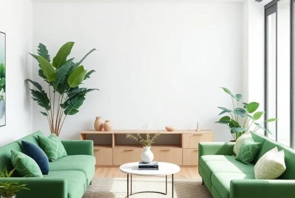 Bringing Nature Indoors: Creative Living Room Designs Featuring a Green Couch