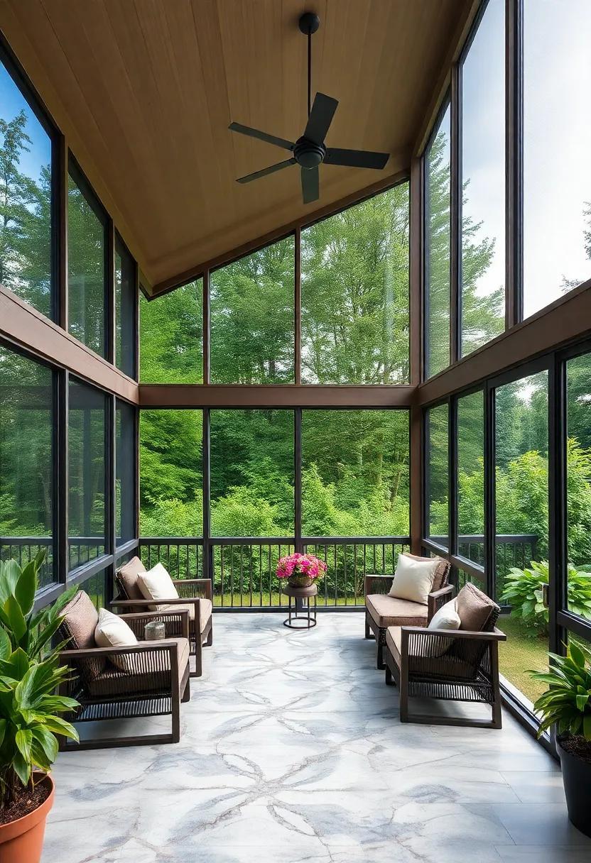 Embrace Nature: Designing a Screened Porch with Captivating Garden Views