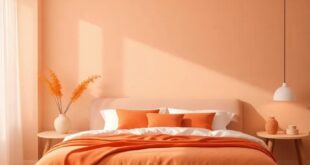 Revitalize Your Retreat: Inspiring Bedroom Color Combinations with Touches of Orange Accents