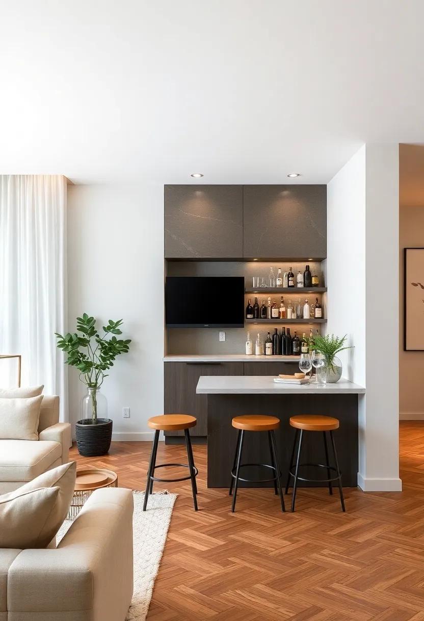 Maximizing Space: Innovative Designs for Functional Small Living Room Bars