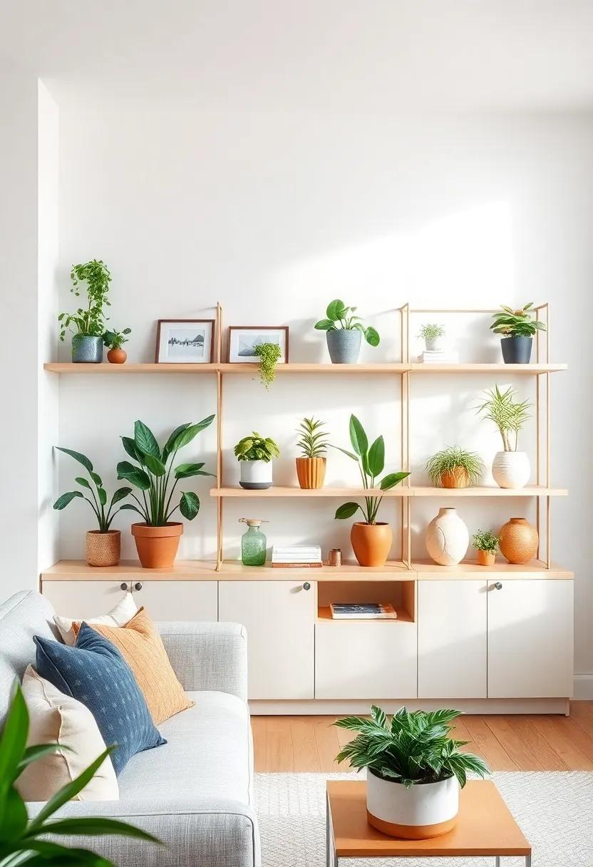 Bringing Nature Inside: Incorporating Plants on ‍Open Shelves