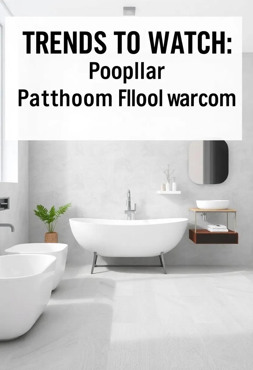 Trends to Watch: ⁣Popular Flooring Styles for‍ Contemporary Bathrooms