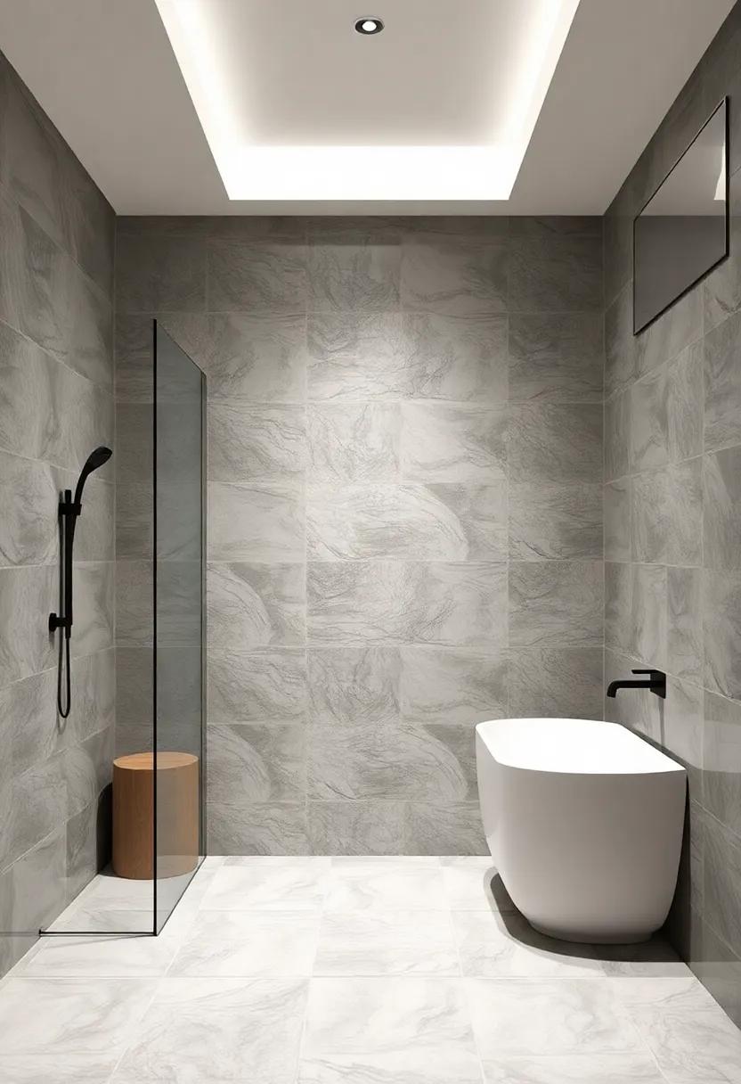 Balancing Scale and Proportion​ with Oversized ⁤Tiles in Small Bathrooms