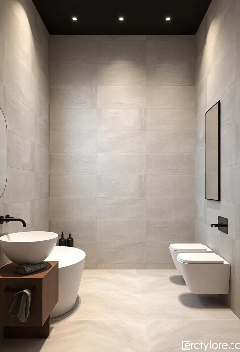 Textures and Patterns: Elevating Large Tile Designs in Bathrooms