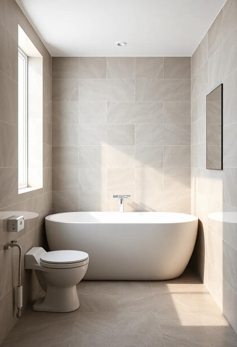 Transforming Small Bathrooms With Expansive Large Tile Designs That ⁣create ⁤an Illusion of Space