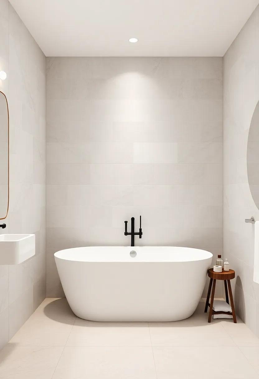 Focal ⁣Points: Using‌ Large Tiles to Create Statement Walls in Bathrooms