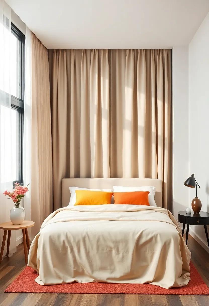 Color⁢ Blocking with Curtains: Bold Choices ​for a Contemporary Look