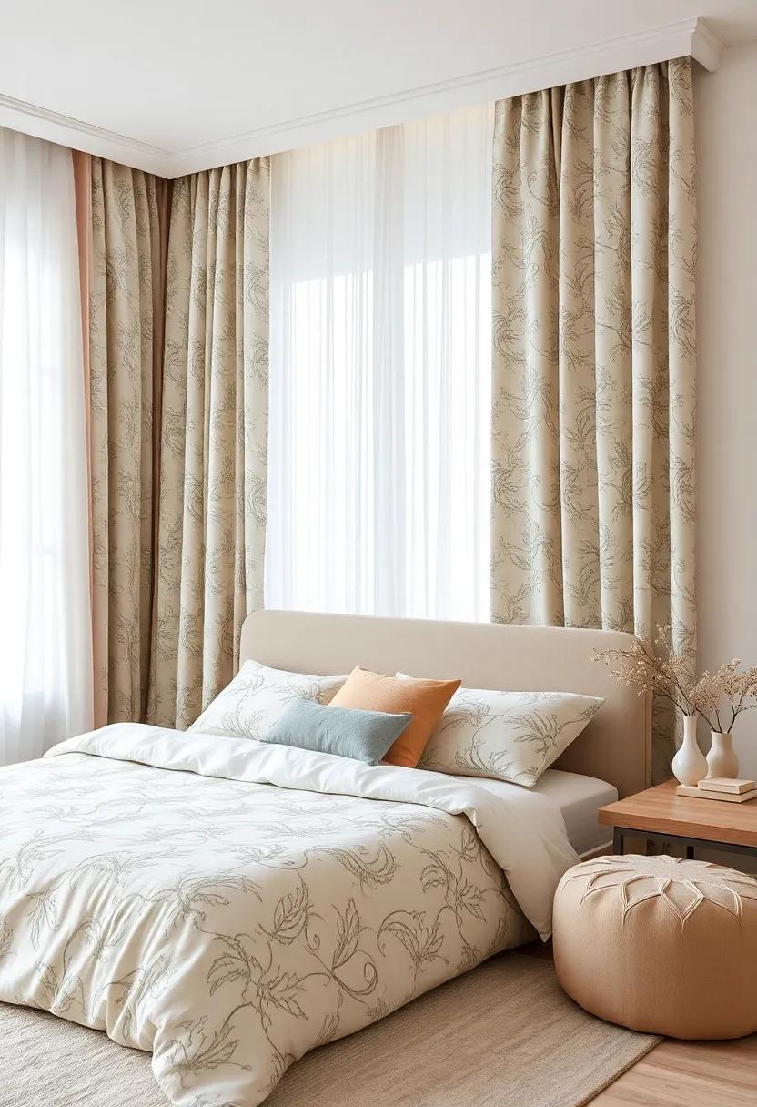 Mixing ​Patterns:​ Stylishly Combining Curtains with Bedding ⁣and Accessories