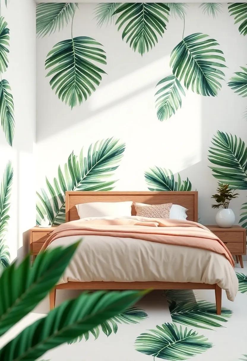 palm Frond patterns: Incorporating Nature-Inspired Designs in Your Bedroom