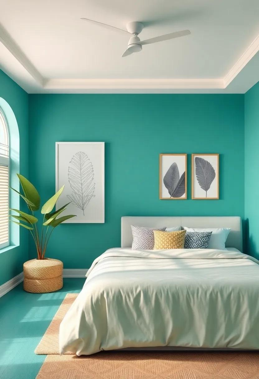 Exotic Teal: A Bold Choice for a Vibrant and Refreshing space