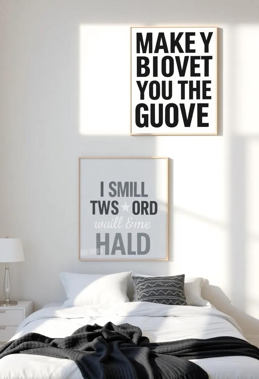 Making a Statement with Oversized Motivational Quote Wall Art